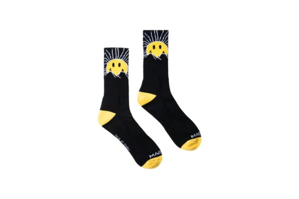 360001464-BLACK Smiley Sunrise Socks носки