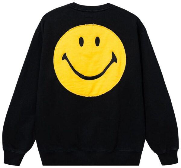 396000975-WASHED BLACK Smiley Vintage Wash Crewneck свитшот — изображение 2