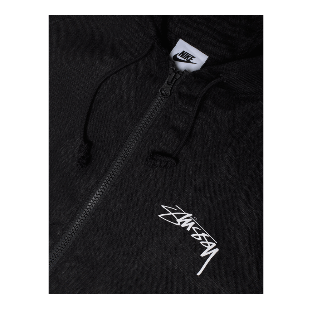 NIKE x Stüssy Linen Shell Jacket Black — изображение 3