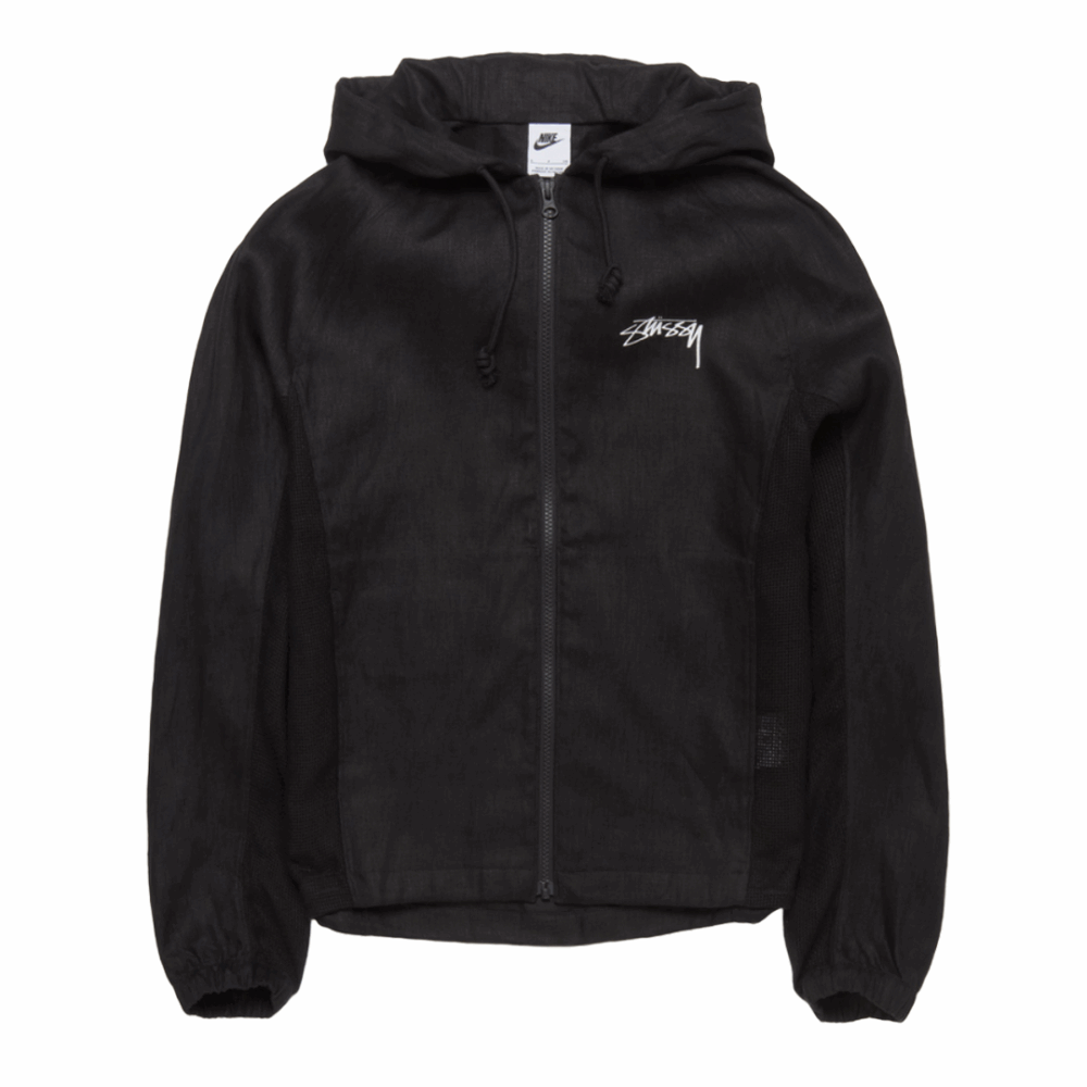 NIKE x Stüssy Linen Shell Jacket Black